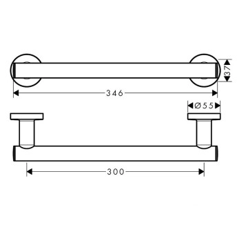 Ръкохватка Logis Universal хром HANSGROHE